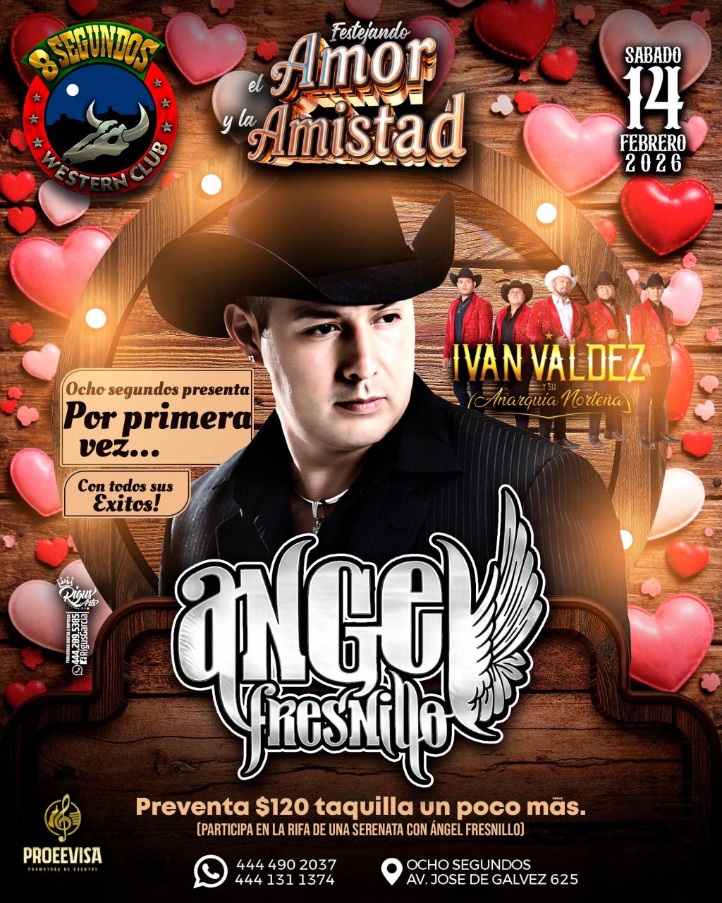 Festeja el amor y la amistad Con Ángel&nbsp;Fresnillo