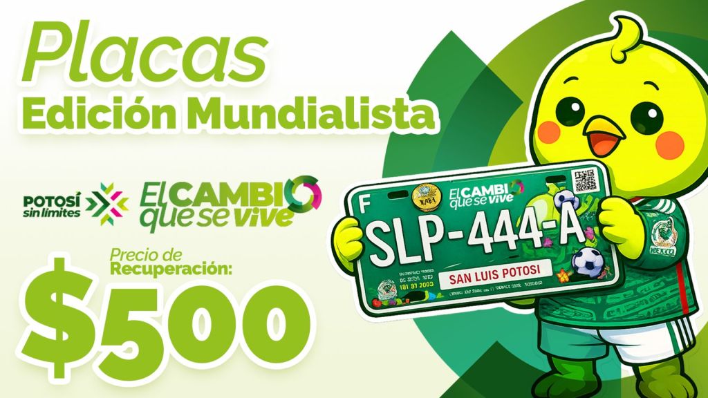 SECRETARÍA DE FINANZAS REITERA: PLACAS CONMEMORATIVAS DEL MUNDIAL COSTARÁN 500&nbsp;PESOS