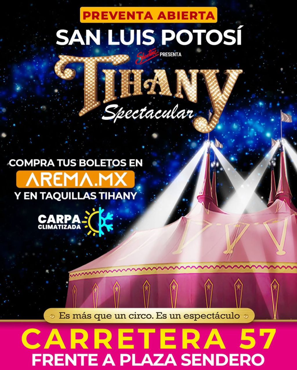 TIHANY SPECTACULAR 🎪✨ GRAN DEBUT – 27 de&nbsp;febrero