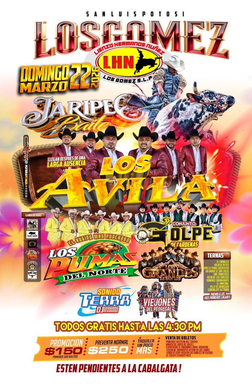 Gran jaripeo baile  en el Lienzo Hermanos Nuñez en Los&nbsp;Gomez