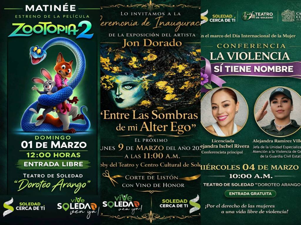 DURANTE MARZO, SOLEDAD ABRE SU TEATRO CON MÚLTIPLES ACTIVIDADES ARTÍSTICAS Y&nbsp;RECREATIVAS