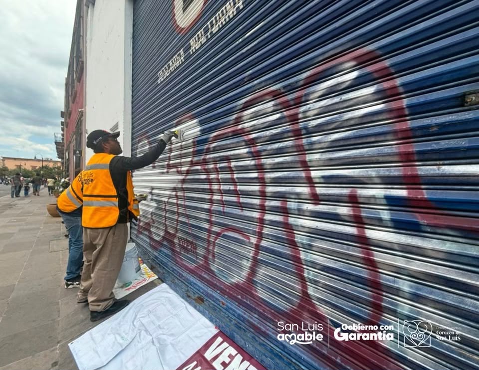 Redobla Unidad de Gestión del Centro Histórico el  de graffiti en esta&nbsp;zona