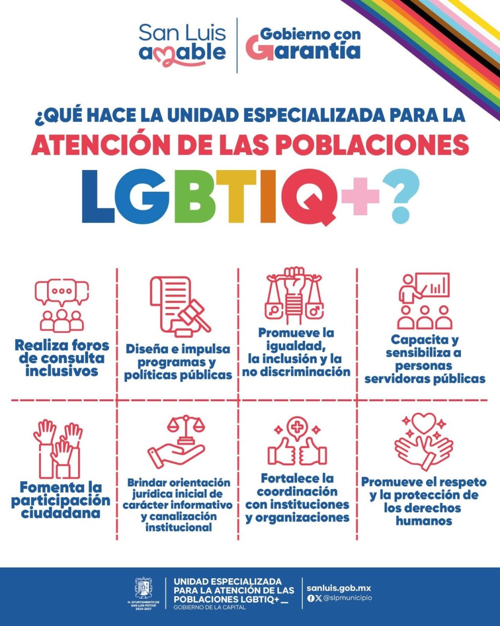 Da a conocer atribuciones y acciones Unidad Municipal Especializada para la Atención de las Poblaciones&nbsp;LGBTIQ+