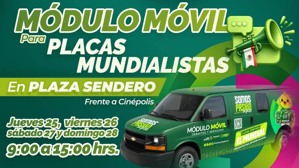 GOBIERNO ESTATAL ACERCA MÓDULO DE PLACAS MUNDIALISTAS A PLAZA&nbsp;SENDERO
