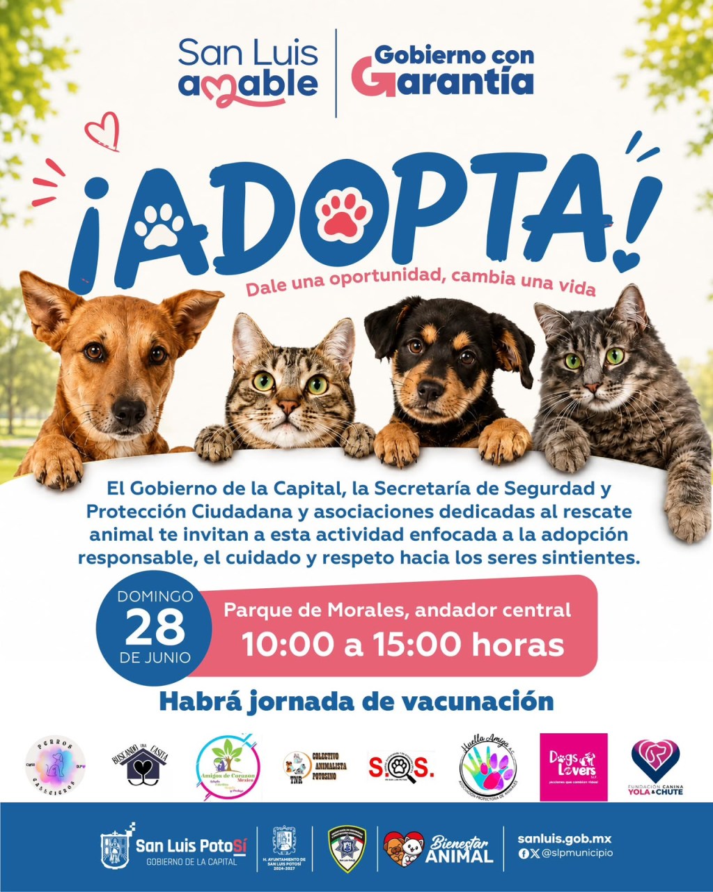 SSPC de la Capital realizará la 2ª Jornada de Adopción Responsable de&nbsp;Mascotas
