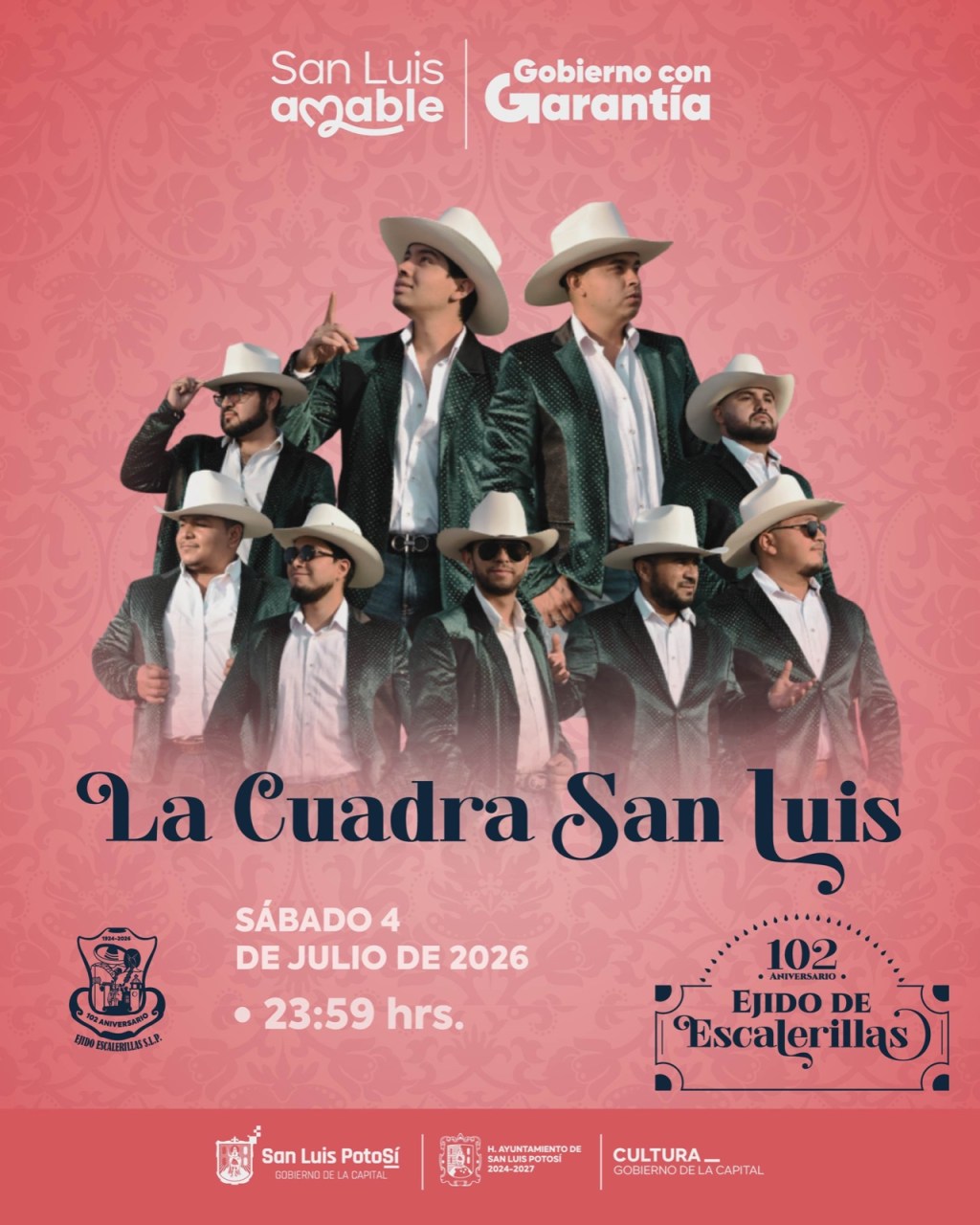 La Cuadra de San Luis estará en el 102 Aniversario del Aniversario del Ejido de&nbsp;Escalerillas