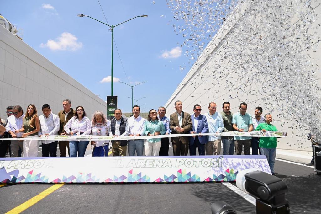 RICARDO GALLARDO INAUGURA EN TIEMPO RÉCORD EL NUEVO PASO A DESNIVEL DE CIRCUITO&nbsp;POTOSÍ
