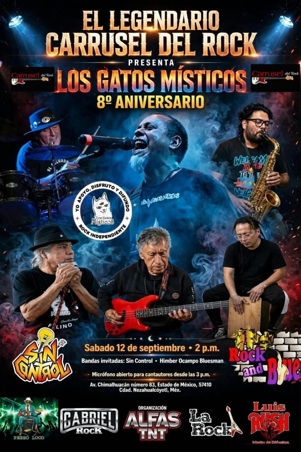SAN LUIS POTOSÍ TENDRÁ REPRESENTACIÓN EN EL 8° ANIVERSARIO DE LOS GATOS MÍSTICOS BANDA DE ROCK INDEPENDIENTE DE LA CIUDAD DE&nbsp;MÉXICO