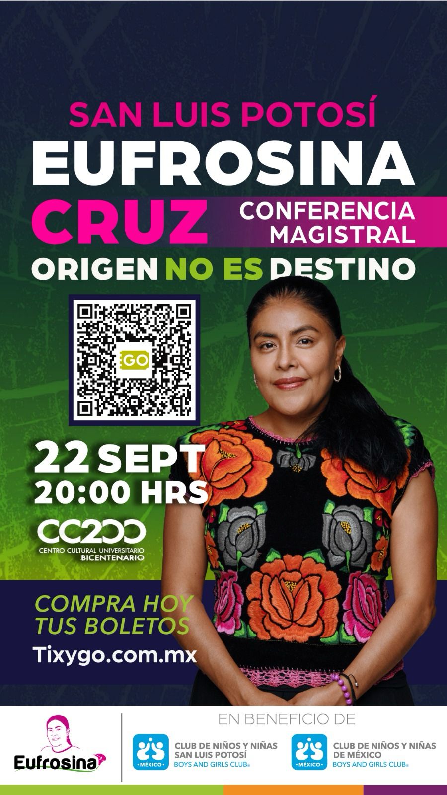 Eufrosina Cruz llegará a San Luis Potosí con una conferencia que invita a transformar la vida y abrir nuevas oportunidades